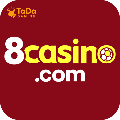 Imagem promocional da 8CASINO mostrando a plataforma e suas vantagens